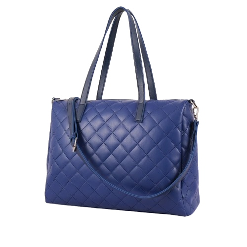 Catchy Blue Quilted Women bag